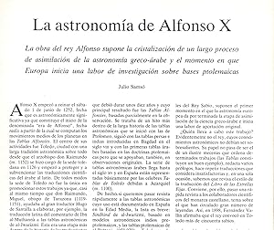 Image du vendeur pour LA ASTRONOMIA DE ALFONSO X ( 15 PAGINAS ORIGINALES DEL AO 1984, ESTUDIO COMPLETO TEXTO INTEGRO ) mis en vente par Libreria 7 Soles