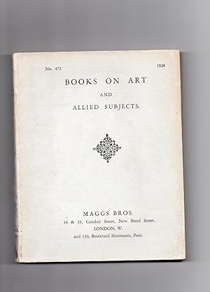 Books On Art: and allied subjects