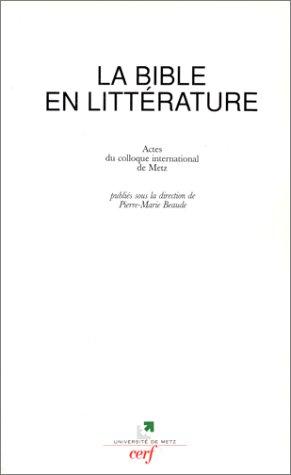 La Bible en litterature.