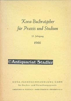 KOVA-Buchratgeber für Praxis und Studium. 25. Jahrgang.