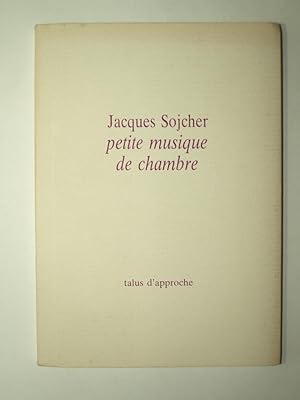 Imagen del vendedor de Petite musique de chambre. a la venta por Librairie Aubry