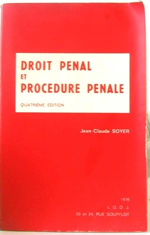 Seller image for Droit pnal et procdure pnale for sale by crealivres