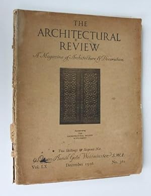 The Architectural Review. Vol 60, No 361