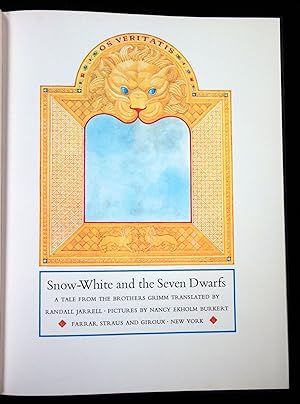 Seller image for Snow White and the Seven Dwarfs: A Tale from the Brothers Grimm Translated by Randall Jarrell for sale by Eclectibles, ABAA