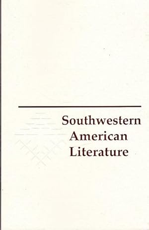 Image du vendeur pour Southwestern American Literature: Spring 2008 mis en vente par Shamrock Books