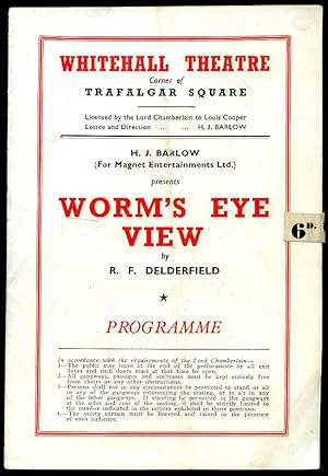 Immagine del venditore per Worm's Eye View: Souvenir Theatre Programme Performed at Whitehall Theatre, Trafalgar Square, London venduto da Little Stour Books PBFA Member