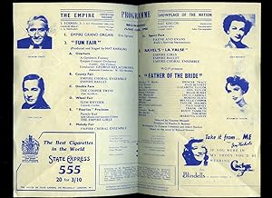 Seller image for Showplace of the Nation: M.G.M. Father of the Bride: Souvenir Programme Performed at The Empire, Leicester Square, London for sale by Little Stour Books PBFA Member