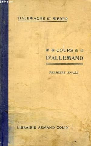 Image du vendeur pour LA PREMIERE ANNEE D'ALLEMAND mis en vente par Le-Livre