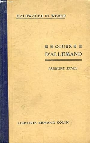 Image du vendeur pour LA PREMIERE ANNEE D'ALLEMAND mis en vente par Le-Livre