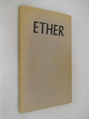 Bild des Verkufers fr Ether; Translations from Sleep zum Verkauf von Renaissance Books