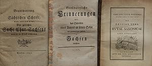 Konvolut mit zwei Schriften zur Rolle Sachsens im Siebenjährigen Krieg und einer lateinischen Abh...