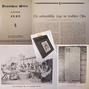 Seller image for Deutscher Wille. Jahrbuch 1932, herausgegeben im Auftrage des Kuratoriums "Deutscher Wille" e.V. for sale by Galerie fr gegenstndliche Kunst
