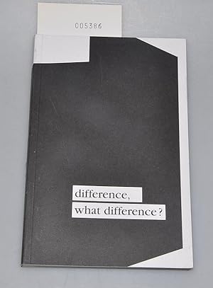 Image du vendeur pour Difference, what Difference ? mis en vente par Buchhandlung Lutz Heimhalt