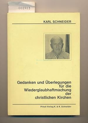 Gedanken und Überlegungen für die Wiederglaubhaftmachung der christlichen Kirchen