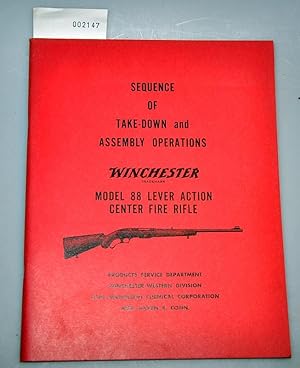 Squence of Take-Down and Assembly Operations Winchester Modell 88 Lever Action Center Fire Rifle