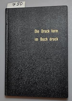 Die Druckform im Buchdruck