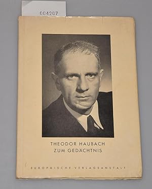 Theodor Haubach zum Gedächtnis