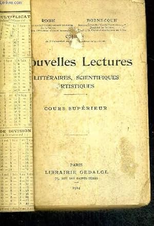 Seller image for NOUVELLES LECTURES - LITTERAIRES, SCIENTIFIQUES? ARTISTIQUES - COURS SUPERIEUR for sale by Le-Livre