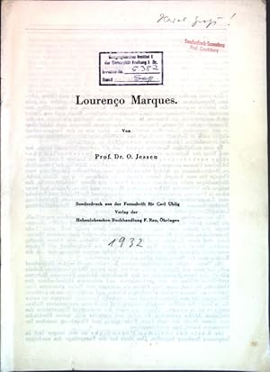 Seller image for Lourenco Marques; for sale by books4less (Versandantiquariat Petra Gros GmbH & Co. KG)
