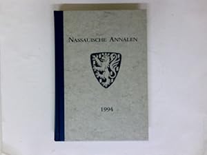 Bild des Verkufers fr Nassauische Annalen 1994 --- Jahrbuch des Vereins fr Nassauische Altertumskunde und Geschichtsforschung; Band 105 zum Verkauf von Antiquariat Buchhandel Daniel Viertel