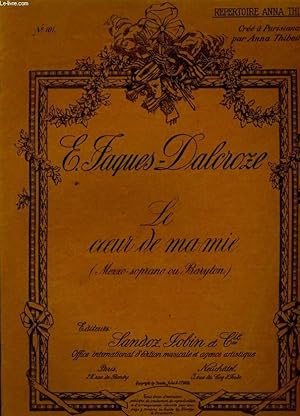 Image du vendeur pour LE COEUR DE MA MIE ( MEZZO SOPRANO OU BARYTON ) mis en vente par Le-Livre