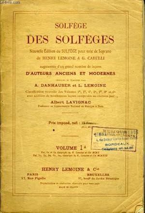 Seller image for SOLFEGE DES SOLFEGES. for sale by Le-Livre