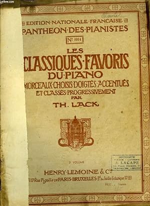 Seller image for LES CLASSIQUES FAVORIS DU PIANO MORCEAUX CHOISIS DOIGTES ACCENTUES ET CLASSES VOLUMEII for sale by Le-Livre