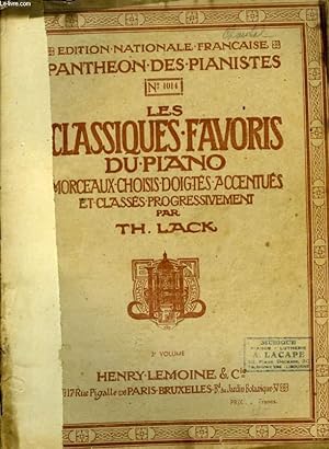 Imagen del vendedor de LES CLASSIQUES FAVORIS DU PIANO MORCEAUX CHOISIS DOIGTES ACCENTUES ET CLASSES VOLUMEII a la venta por Le-Livre