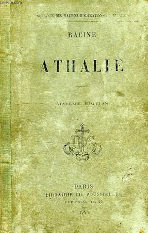 Seller image for ATHALIE, TRAGEDIE TIREE DE L'ECRITURE SAINTE for sale by Le-Livre