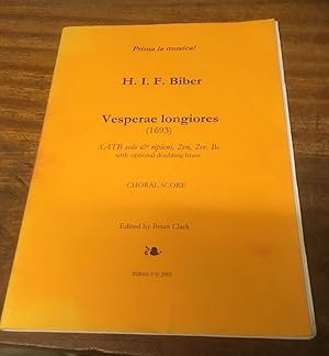 Vesperae longiores (1693) Choral Score