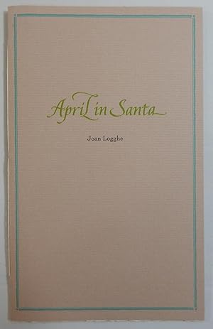 Imagen del vendedor de April in Santa a la venta por Thorn Books, ABAA