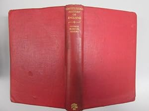 Bild des Verkufers fr CONSTITUTIONAL HISTORY OF ENGLAND. zum Verkauf von Goldstone Rare Books