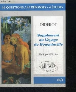 Imagen del vendedor de DENIS DIDEROT SUPPLEMENT AU VOYAGE DE BOUGAINVILLE a la venta por Le-Livre