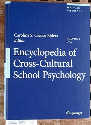 Bild des Verkufers fr Encyclopedia of Cross-Cultural School Psychology. Volume 2 L - Z Springer Reference zum Verkauf von Baues Verlag Rainer Baues 