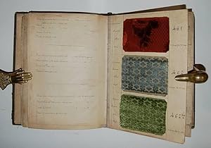 Seller image for Large Sample Book of Fancy Coloured Patterned Velvet's for Curtains. [Cover title] Saison d'Et 1890. Draperies et Nouveauts. Meurant Bfort. for sale by Forest Books, ABA-ILAB