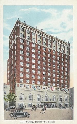 Hotel Carling, Jacksonville, Florida, early postcard, unused