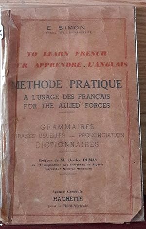 Pour apprendre l'anglais. Méthode pratique à l'usage des français