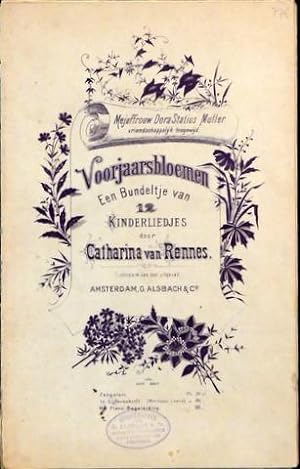 Image du vendeur pour Voorjaarsbloemen. Een bundeltje van 12 kinderliedjes. Op. 1 mis en vente par Paul van Kuik Antiquarian Music