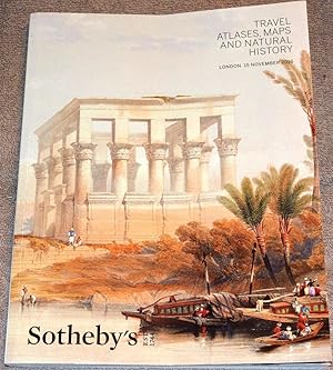 Travel, Atlases, Maps and Natural History. London, 15 November 2016. Sale #L16405