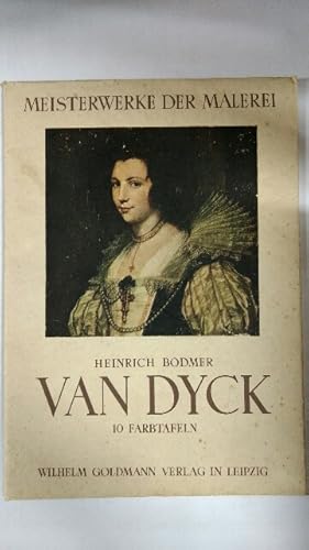 Immagine del venditore per Van Dyck. 10 Farbtafeln. Mappe mit 10 vierfarbigen Kupfertiefdrucktafeln und 4-seitiger Textbeilage. venduto da KULTur-Antiquariat