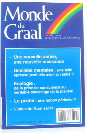 Seller image for Monde du graaln208 janvier-fvrier 1994 - Une nouvelle anne une nouvelle naissance dbilits mentales: une telle preuve peut elle avoir un sens? Ecologie: de la prise de conscience au vritable sauvetage de la plante Le pch: une notion prime for sale by crealivres