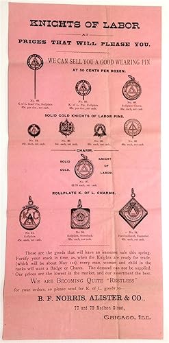 Knights of Labor at prices that will please you [advertising broadside]