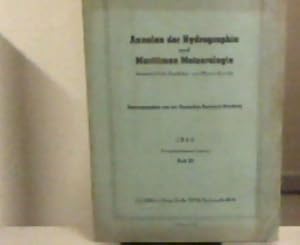 Bild des Verkufers fr Annalen der Hydrographie und Maritimen Meteorologie. Zeitschrift fr Seefahrt- und Meereskunde. 72. Jahrg., Heft XI. 1944. zum Verkauf von Zellibooks. Zentrallager Delbrck