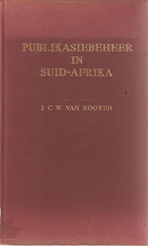 Imagen del vendedor de Publikasiebeheer in Suid-Afrika (Publications Control in South Africa - Summaries in English) a la venta por Snookerybooks