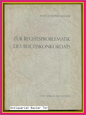 Immagine del venditore per Zur Rechtsproblematik des Reichskonkordats. venduto da Antiquariat Basler Tor