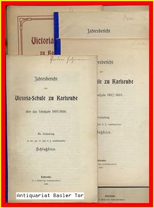 Jahresbericht der Victoria-Schule zu Karlsruhe. 1902 bis 1912 in 10 Heften.