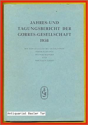 Jahres- und Tagungsbericht der Görres-Gesellschaft 1958.