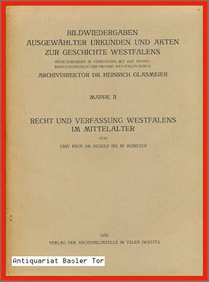 Seller image for Recht und Verfassung Westfalens im Mittelalter. for sale by Antiquariat Basler Tor