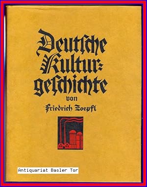 Imagen del vendedor de Deutsche Kulturgeschichte. ZWEITER Band: Vom 16. Jahrhundert bis zur Gegenwart. a la venta por Antiquariat Basler Tor