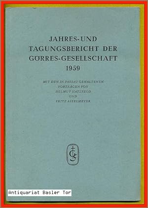 Jahres- und Tagungsbericht der Görres-Gesellschaft 1959.